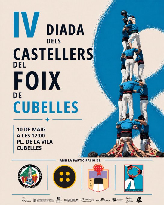 La IV Diada dels Castellers del Foix en directe des de Cubelles