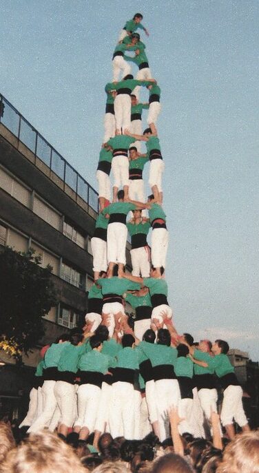 Grans Castells i grans triades a la diada de Les Santes de Mataró