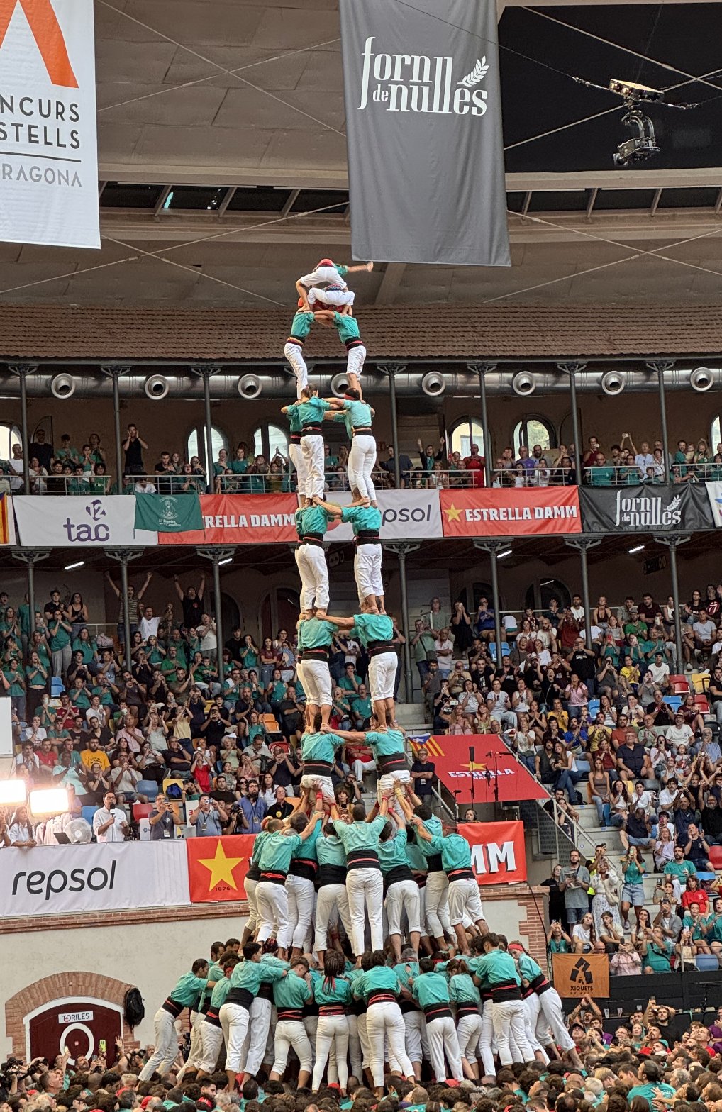 Els Castellers de Vilafranca guanyen un Concurs de Castells memorable